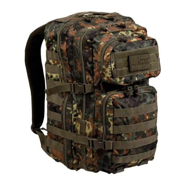Mil-Tec - US Assault Pack Large Camo 36L Flecktarn