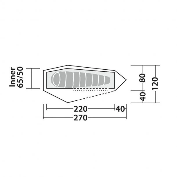 Robens - Arrow Head 1-personers Telt - Billede 2