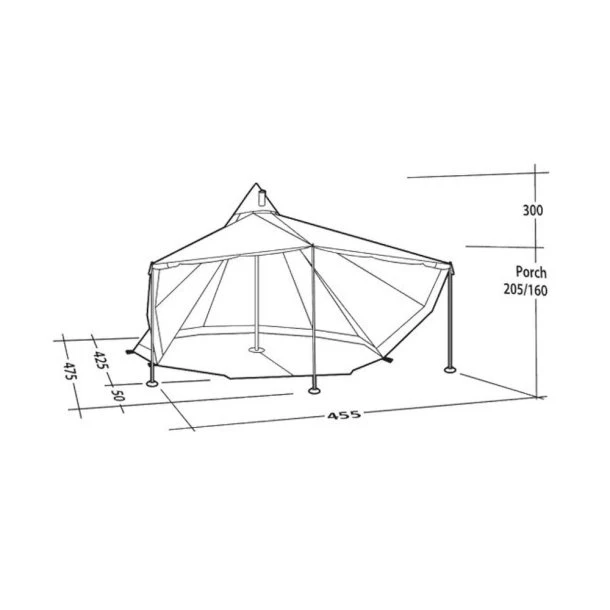 Robens - Chinook Ursa PRS 8-personers Tipi Telt - Billede 5
