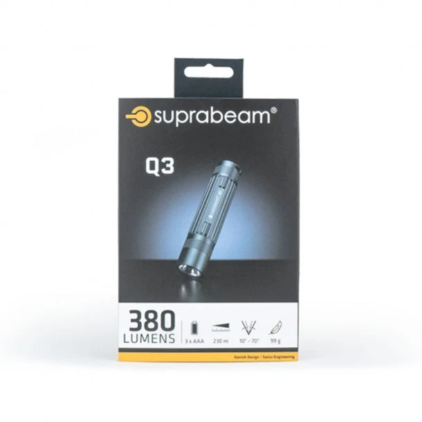 Suprabeam - Q3 Lommelygte 380 Lumen - Billede 3