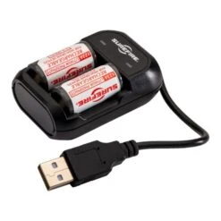 SureFire - 123A Rechargeable Lithium Iron Phosphate Batterier + Oplader