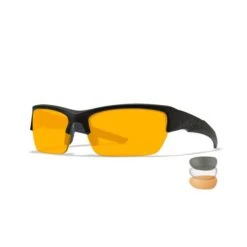Wiley X - VALOR Clear/Grey/Light Rust Matte Black Frame Solbrille (3 Linser)