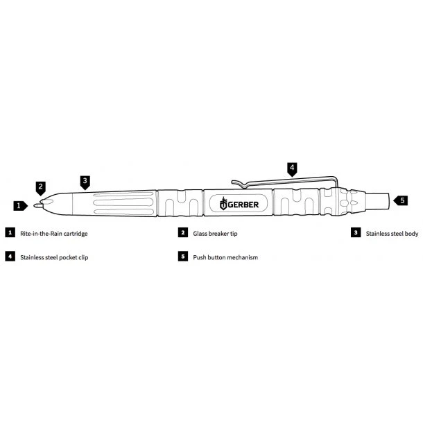 Gerber - Impromptu Tactical Kuglepen - Billede 6