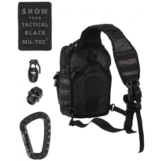 Mil-Tec - One Strap Assault Pack Small Tactical Black - Billede 2