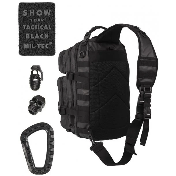 Mil-Tec - One Strap Assault Pack Large Tactical Black - Billede 2