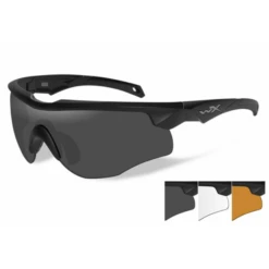 Wiley X - ROGUE Skydebriller Sort - 3 Linser